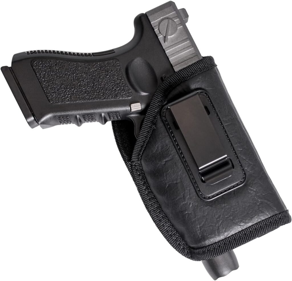 Concealed Carry Holster, Universal IWB Gun Holster with Underbarrel Laser Flashlight Mounted on Gun ,Fits Glock 17/19/20 / 23 | Beretta 92 FS, PX4, XDM, HK USP, MP and More…