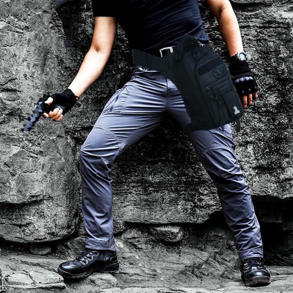 Dual Holster Drop Leg Bag - Tactical DegeTMVe Thigh Pouch Conceal Carry Leg Pistol Bag for Rig Outdoor Bike Cycling Hiking