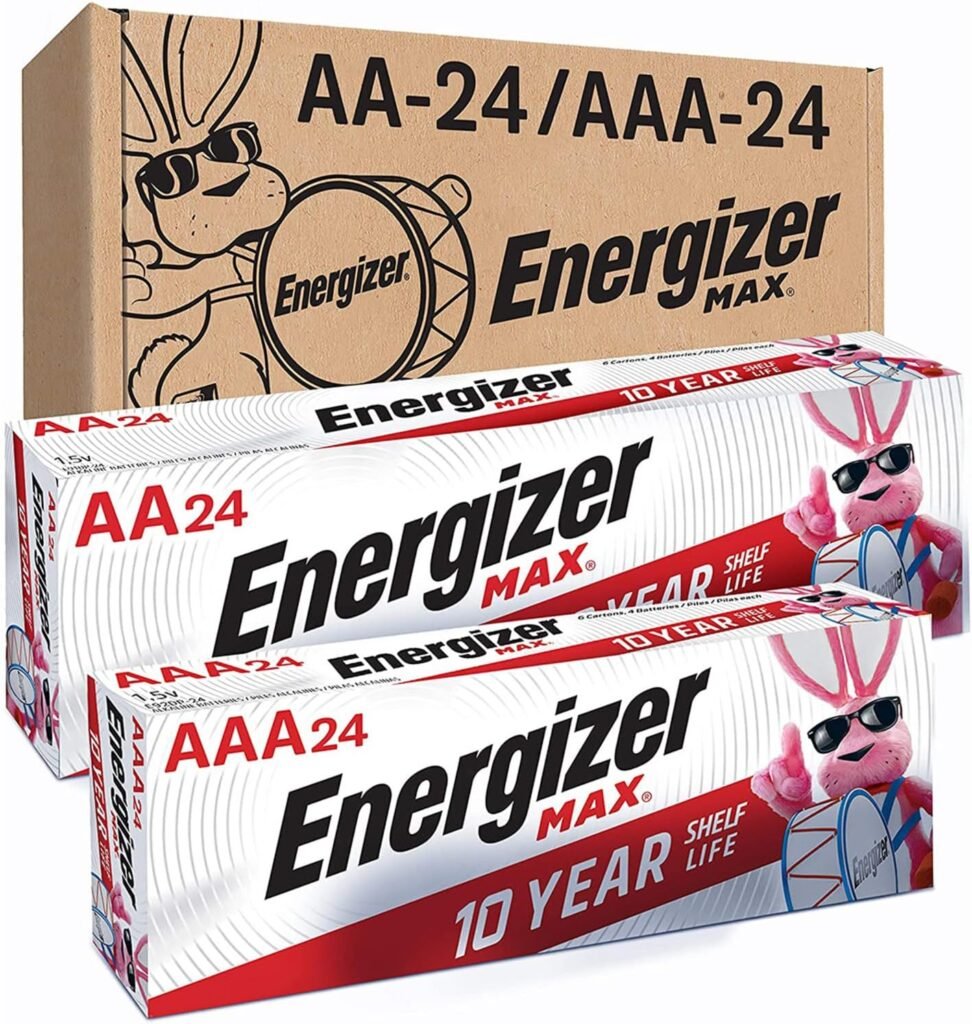 Energizer AA Batteries and AAA Batteries, 24 Max Double A Batteries and 24 Max Triple A Batteries Combo Pack, 48 Count