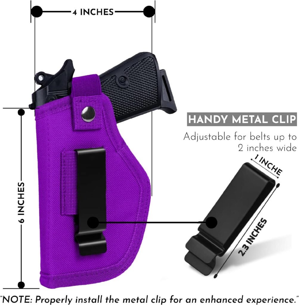 Gun Holsters for Men/Women, 380 Holster for Pistols, Universal Airsoft Right/Left, IWB/OWB 9mm Holsters for Concealed Carry, Fits Glock, MP Shield Similar Handgun