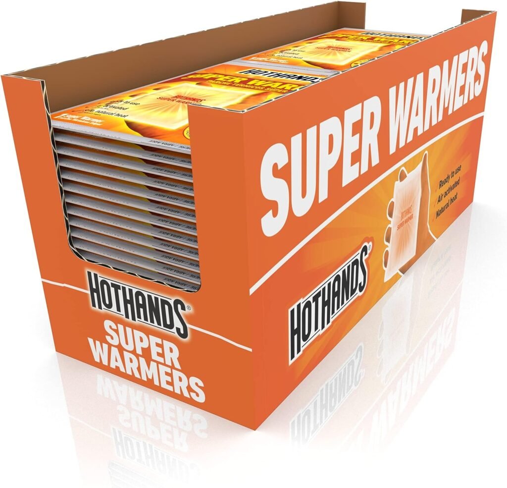HotHands Body  Hand Super Warmers - Long Lasting Safe Natural Odorless Air Activated Warmers - Up to 18 Hours of Heat - 40 Individual Warmers