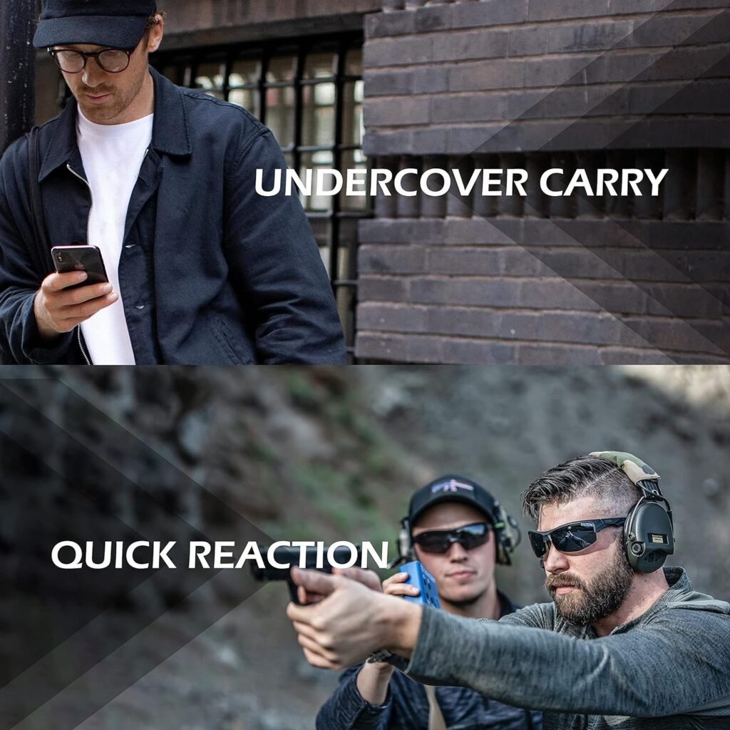 lilcreek Scoop Neck Conceal Carry Shirts for Men,Concealed Carry Gun Holster Men, Undercover Concealed Carry Clothing