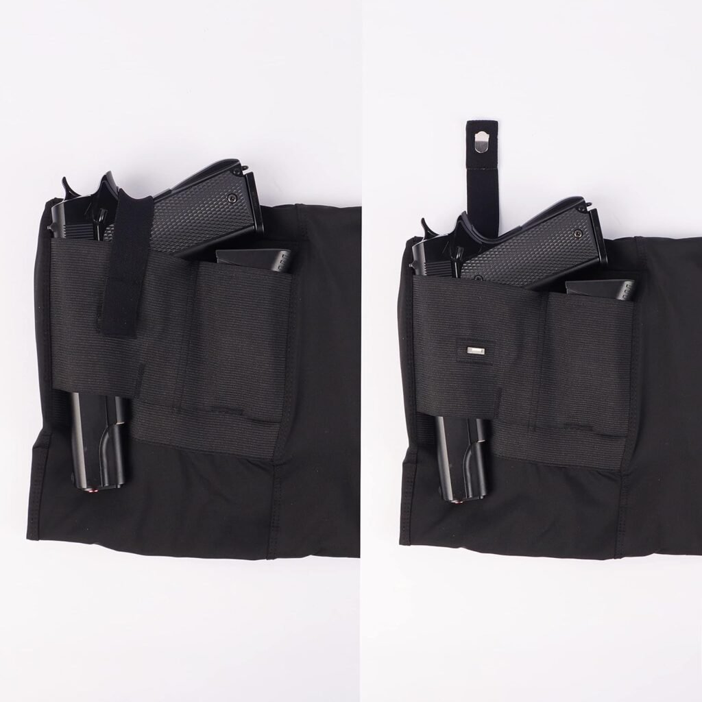 lilcreek Scoop Neck Conceal Carry Shirts for Men,Concealed Carry Gun Holster Men, Undercover Concealed Carry Clothing