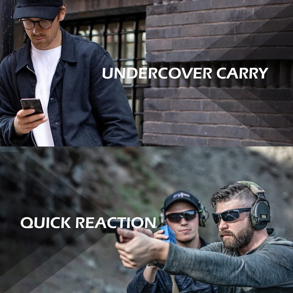 Lilcreek Scoop Neck Conceal Carry Shirts for Men,Concealed Carry Gun Holster Men, Undercover Concealed Carry Clothing