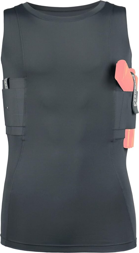 lilcreek Scoop Neck Conceal Carry Shirts for Men,Concealed Carry Gun Holster Men, Undercover Concealed Carry Clothing