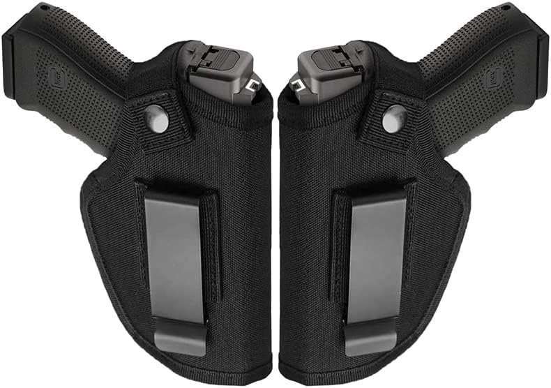 TACWINGS Universal Concealed Carry Gun Holsters for Men/Women 2 Pack, 380 Holster,IWB/OWB 9mm Holsters,Pistols, Universal Right/Left for - Holster Fits Glock17,23,26,27 SW MP Sig and Similar Handgun