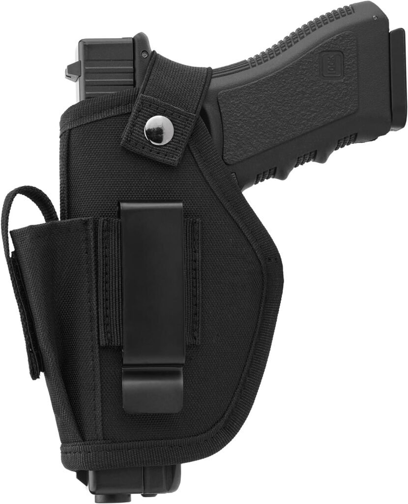 TACWINGS Universal Concealed Carry Gun Holsters for Men/Women,IWB/OWB 380 9mm Holsters for Pistols,Fits Glock 19,17,23,26,43- SW MP Shield/ 40/45 /, Similar Handguns