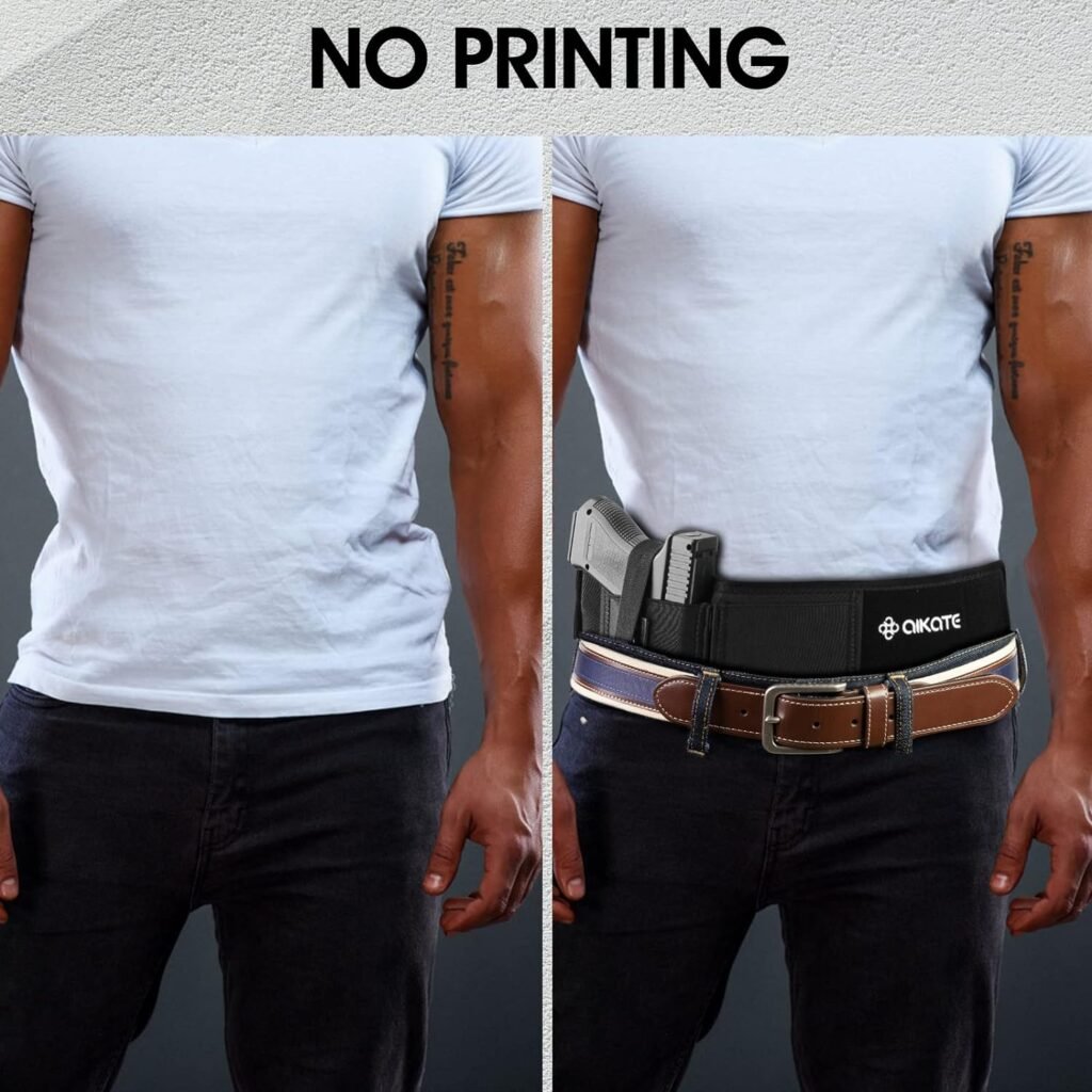 thumbnail image 2 of Bear Armz Tactical Belly Band Holster 2-Pack – Ambidextrous Concealed Carry For Glock, Sig, S&W (9mm, 40, 45) 2 of 6