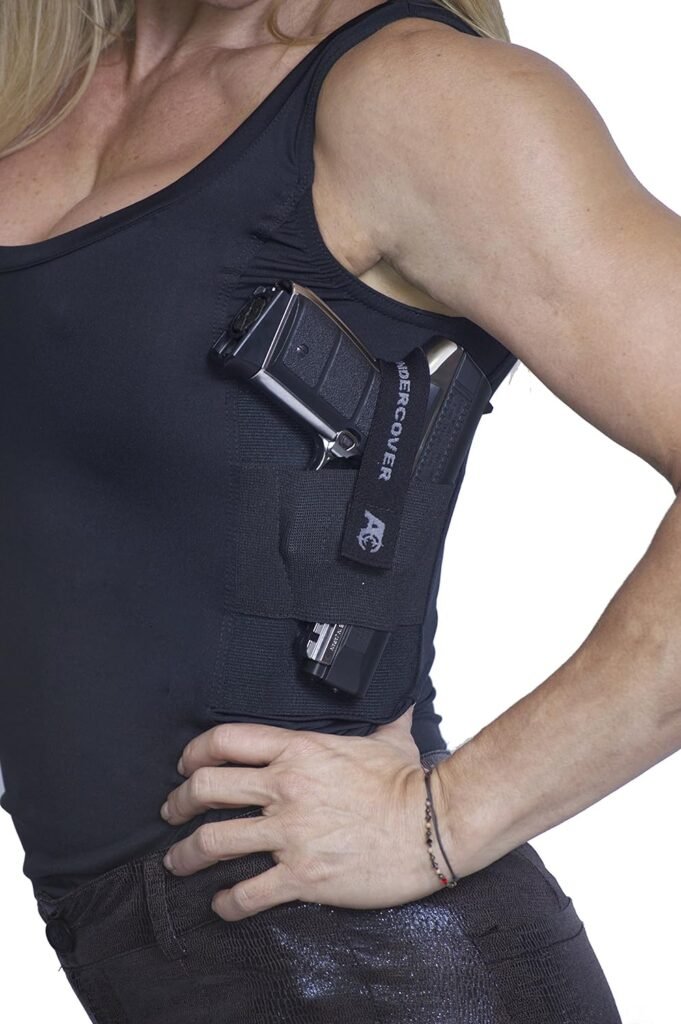 Womens Concealed Carry Tank Top - Secure Undershirt Gun Holster - Tactical  Everyday Use - (S-XL) - by AC Undercover